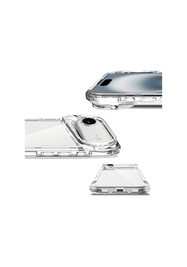 Subutu Apple Uyumlu iPhone 17 Air Kılıf Zore T-max Kapak - Şeffaf Şeffaf