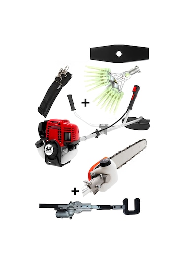 Ablacks R-052 4 Zamanlı Profesyonel Yan Tırpan + Tırnaklı Silkeleme + Ağaç Silkeleme + Dal Budama Aparatı