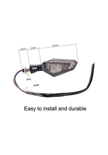 Mk-236 4 Adet 22led Motosiklet V Line İki Renkli Dönüş Işığı Sinyal Açısı Işığı Sarı Mavi