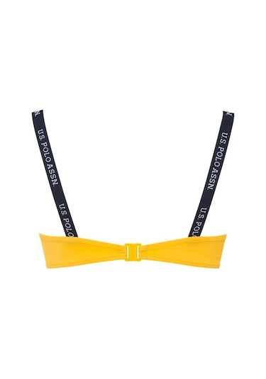 U.S. Polo Assn. Kadın Sarı İnce Askılı Bikini Üst 21502