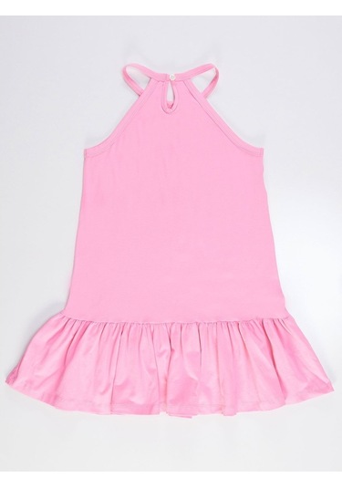 Denokids Mushi Seacorn Pembe Kız Elbise Pembe