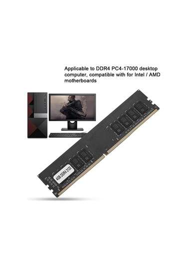 Masaüstü Bellek Ddr4 2133mhz 4g 8g Ram Pc4-17000 2133mhz 288pin Dımm Intel/amd İçin 4 Gb