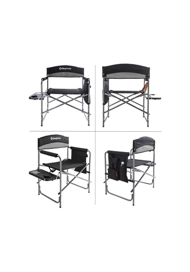 Kingcamp Ash Comfort Katlanır Kamp Sandalyesi Grey Gri