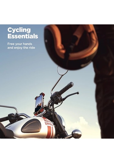 Xuweiwei Red Bisiklet Telefon Tutucu Anti Titreşim 4.7-7.0" Telefonlar İçin Motor Ve Dağ Bisikleti Aksesuarı İphone 16 Pro Max/15/14/13/12