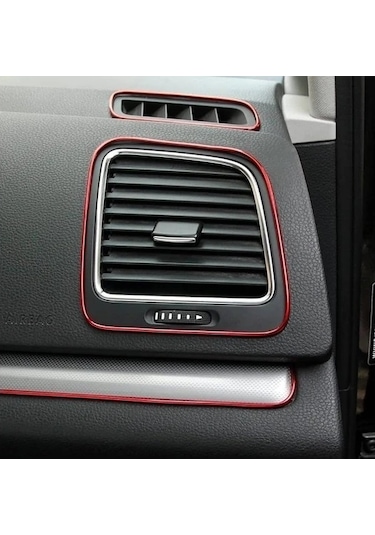 Ford Fiesta Araç Içi Nikelaj Kırmızı 2 Metre Torpido Ip Trim Fitili