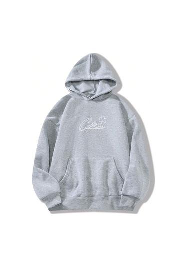 Unisex Kadın/Erkek Boston Renkli Baskılı Oversize Kapüşonlu Sweatshirt