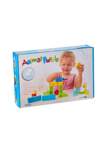 Mini Hayvanlar Ahşap Puzzle 14 Parça