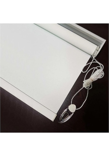 Narinlife Düz Stor Perde Beyaz Modern Güneşlik Stor Perde