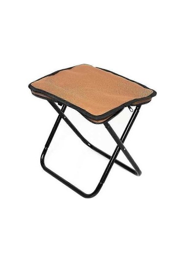 Bloomnest Kamp Katlanır Tabure Haki A1279 - Ultra Hafif, Mini Balıkçılık Sandalyesi, Seyahat & Piknik Mobilyası Altın - Siyah