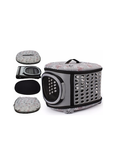 Cbtx Eva Taşınabilir Katlanır Pet Tote Evcil Hayvan Taşıma Çantası Bej