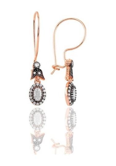 Gümüş Rose Elmas Montürlü Oval Üçlü Set… (535070195)