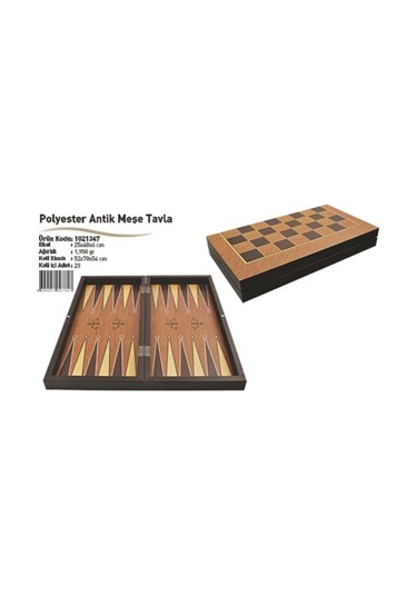 Star Tavla Polyester Antik Meşe Tavla 1021347