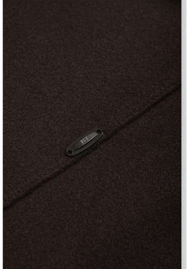 Deepsea Erkek Kahve Likralı Rahat Kalıp Cepsiz Kaşe Ceket Çıt Çıtlı, Esnek Şık Model Ceket 0760 Kahve