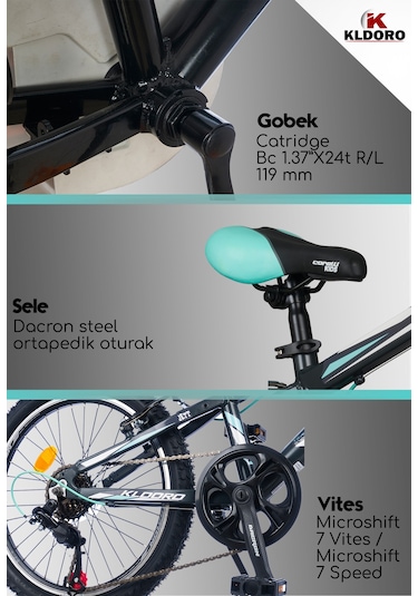 Kldoro Jett 20 Jant Alüminyum Kadro Vitesli Çocuk Bisikleti