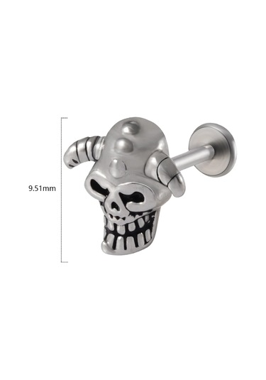 Dreamlee Cerrahi Çelik Yılan Kulak Piercingi - Tragus Ve Kıkırdak Piercing Takısı - Buda Heykeli Labretantik Altın Kaplamawhıte Pembe Altın