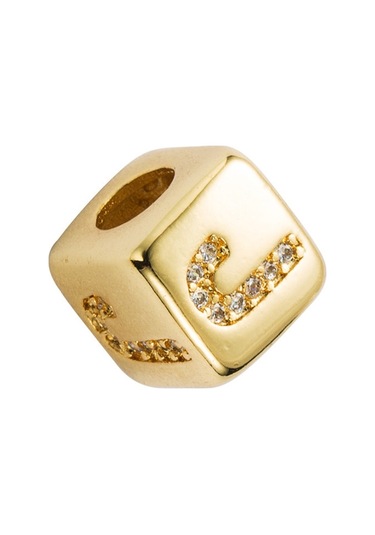 İngilizce Mektup Boncuk Bilezik Pirinç Mikro Kakma Çift Kırmızı Dize Çekme Dıy Bilezik Takı, Stil: J Çok Renkli