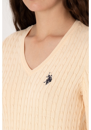 U.s. Polo Assn. Kadın Yavruağzı Kazak /triko 50313625-vr053 Yavruagzı