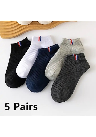 Erkek Spor Patik Çorap Seti 5'li