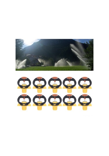 Wezone 10 Adet Plastik Sulama Başlığı - G1/2 Dış Vida Bağlantı - 4-5m Buhar Yayılma - Su Tasarrufu %65 - Seracılık Bahçe Teras Uygun