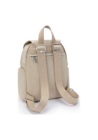 City Zip Mini Küçük Boy Sırt Çantası Bej