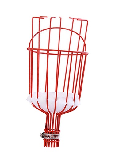 Homyl Meyve Toplama Sepeti Pratik Tutma Uzanma Aracı Kırmızı