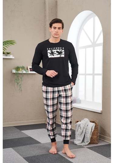 Pjs 23702 Erkek Baskılı Pijama Takım 001