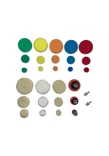 Stark T13 Mini Polisher Kit Keçe Sünger Seti 29 Parça