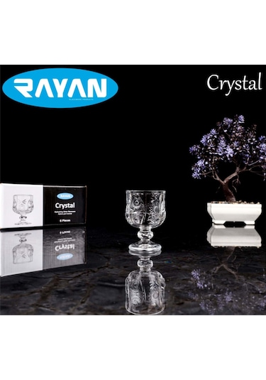 Rayan Crystal 6'lı Kahve Yanı Bardak