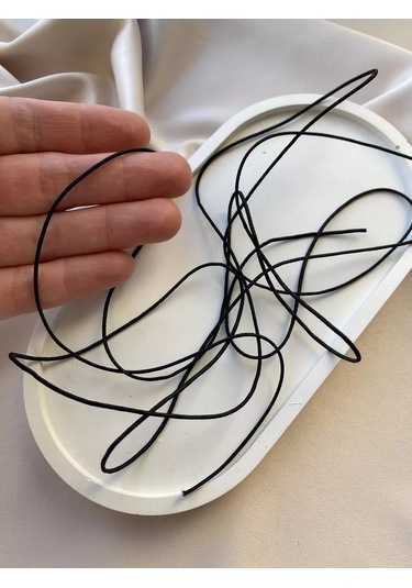 Siberiana Şapka Lastiği Siyah 1 Mm 196404012