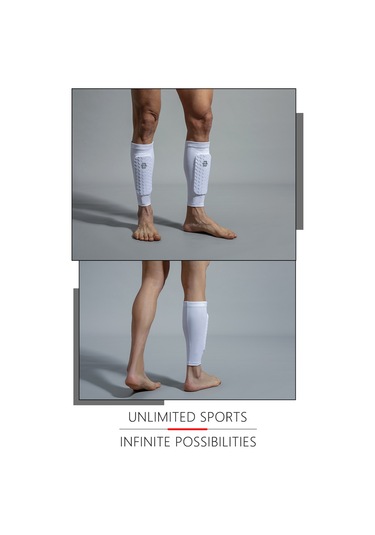 Profesyonel Çarpışma Önleyici Kaymaz Baldır Koruma Futbol Tozluk 1 Adet Beyaz