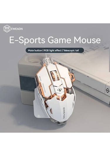 Willowhaven Eweadn G5 Sesli Oyun Faresi 8 Butonlu Metal Mekanik Kablolu Usb Makro Diğer