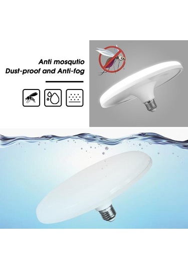 Canmeıjıa Süper Parlak Ufo Led Ampul E27 220v 20w 40w 50w 60w Enerji Tasarruflu Ufo Işık Tavan Işıkları Mutfak Oturma Odası İçin 50w 2pcs