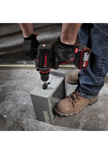 Kress KUC33.1 20V/5.0AH Li-ion 95NM Çift Akülü Profesyonel Şarjlı Darbeli Matkap