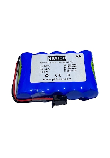 Micron 6v 2500mah Aa Uzaktan Kumandalı Şarjlı Araba Pili (Batarya)