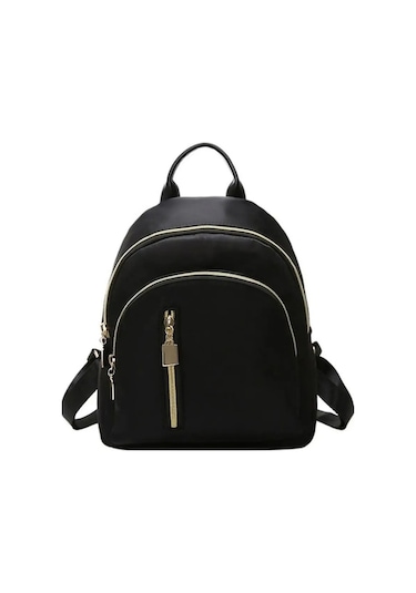 Zyzqstore Kadın Mini Sırt Çantası - Fonksiyonel, Moda, Seyahat, Siyah, Sevimli Siyah