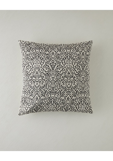 English Home Mirena Kırlent Kılıfı 45x45 Cm Siyah - Beyaz