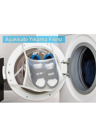 Hassas Çamaşır - Ayakkabı Yıkama Filesi Kapak Bağlamalı 35 X 20 Cm Diğer