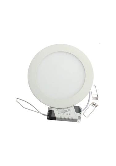 12 Watt Sıva Altı Yuvarlak Slim Led Panel Gün Işığı