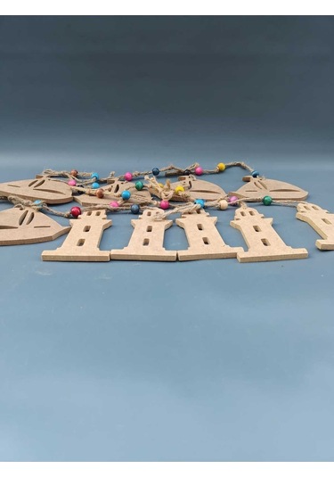 Na Neşeli Ahşap İpli Sarkaç Takımı Oda , Kapı , Duvar , Balkon , Bahçe ,yazlık Süsü. Okul Etkinlik ,ham Ahşap Boyama Model 10lusarkaçset3