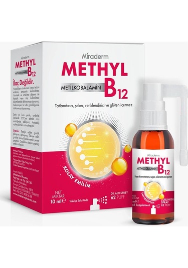 Miraderm Methyl B12 Sprey 10 ML