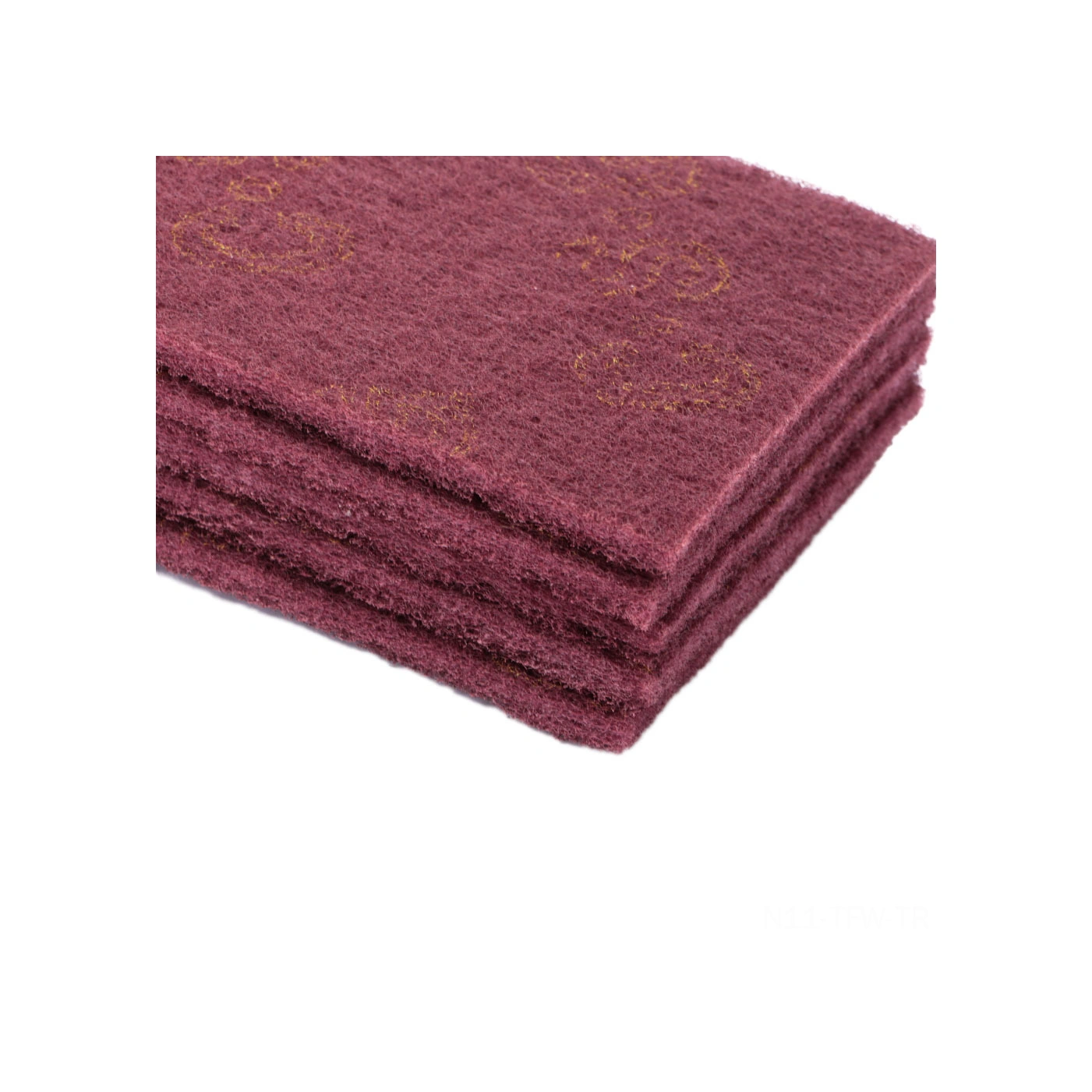 Tenfowee Endüstriyel Nylon Temizleme Ve Cila Padleri - Yeşil Kaba 5"x8" 5 Adet Paket Yeşil