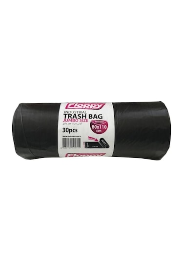 Floppy Endüstriyel Jumbo Çöp Torbası Poşeti 1 Rulo 30 Parça 80 x 110 CM