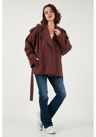 Lela Bayan Trençkot 6839609 Bordo Bordo