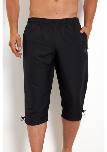 Enrico Ferry Erkek Siyah File Astarlı Hızlı Kuruyan Kapri 2625s