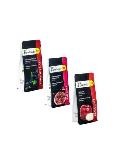 Prafendy Karadut Nar Elma Çayı Gerçek Meyve Taneli 3 x 250 G