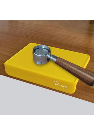 Suntek Kafeler Kahve Makinesi Barista Sarı Için Silikon Kahve Pedi Kaymaz Düz Kalınlaşmak