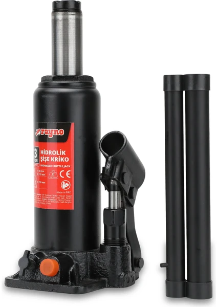 Rayno Hidrolik Şişe Kriko - Emniyet Valfli-rynks20