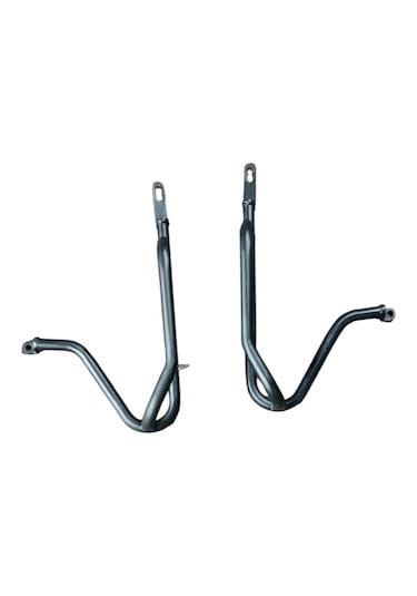 Motosteel Cg Amortisör Bağlantılı Arka Basamak Siyah