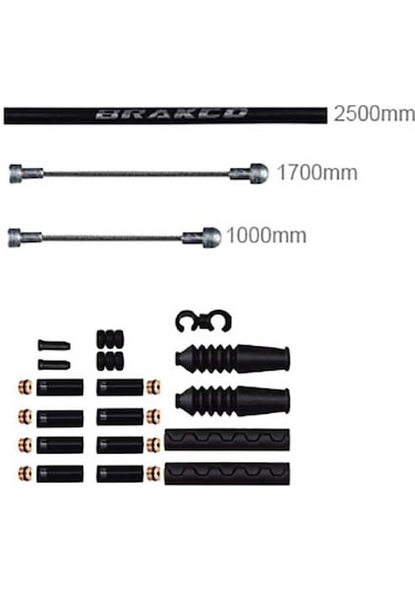 Brakco Hbs-r-02 Yol Çelik Fren Teli Teflonlu Dış Kablo Seti