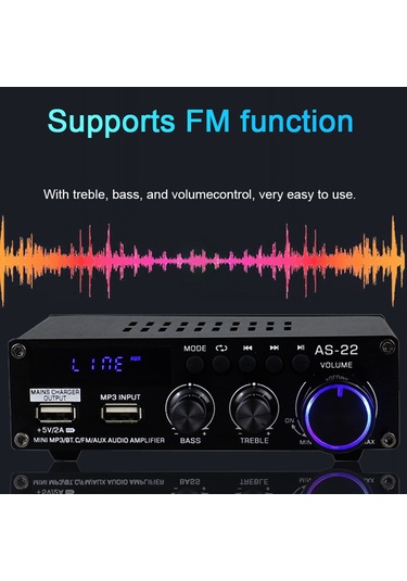 Lemestar Kompakt Boyutlu 12v Taşınabilir Ses Güçlendirici - Ev Ve Araç Kullanımı İçin